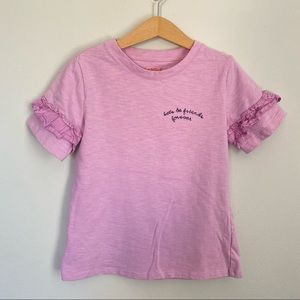 🌷 Cat & Jack Pink Ruffle Sleeve Top